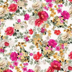 Poly crape & poly ggt. Digital printed fabric